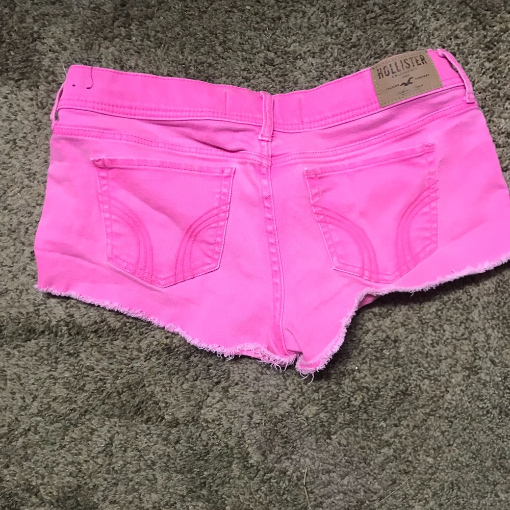 Neon pink hollister shorts size 9